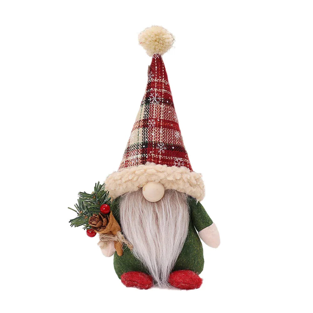 Ornements de Noël en forme de poupée de Père Noël sans visage pour la décoration