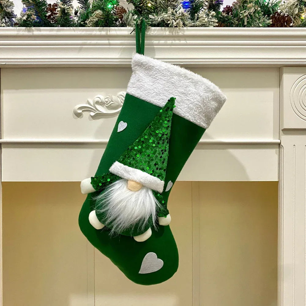 Décorations de Noël Sacs cadeaux en forme de chaussettes