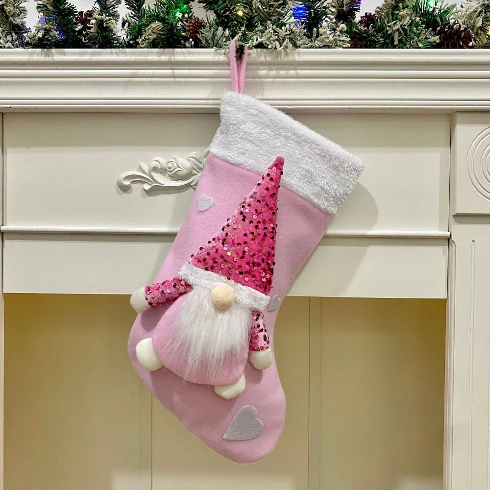 Décorations de Noël Sacs cadeaux en forme de chaussettes
