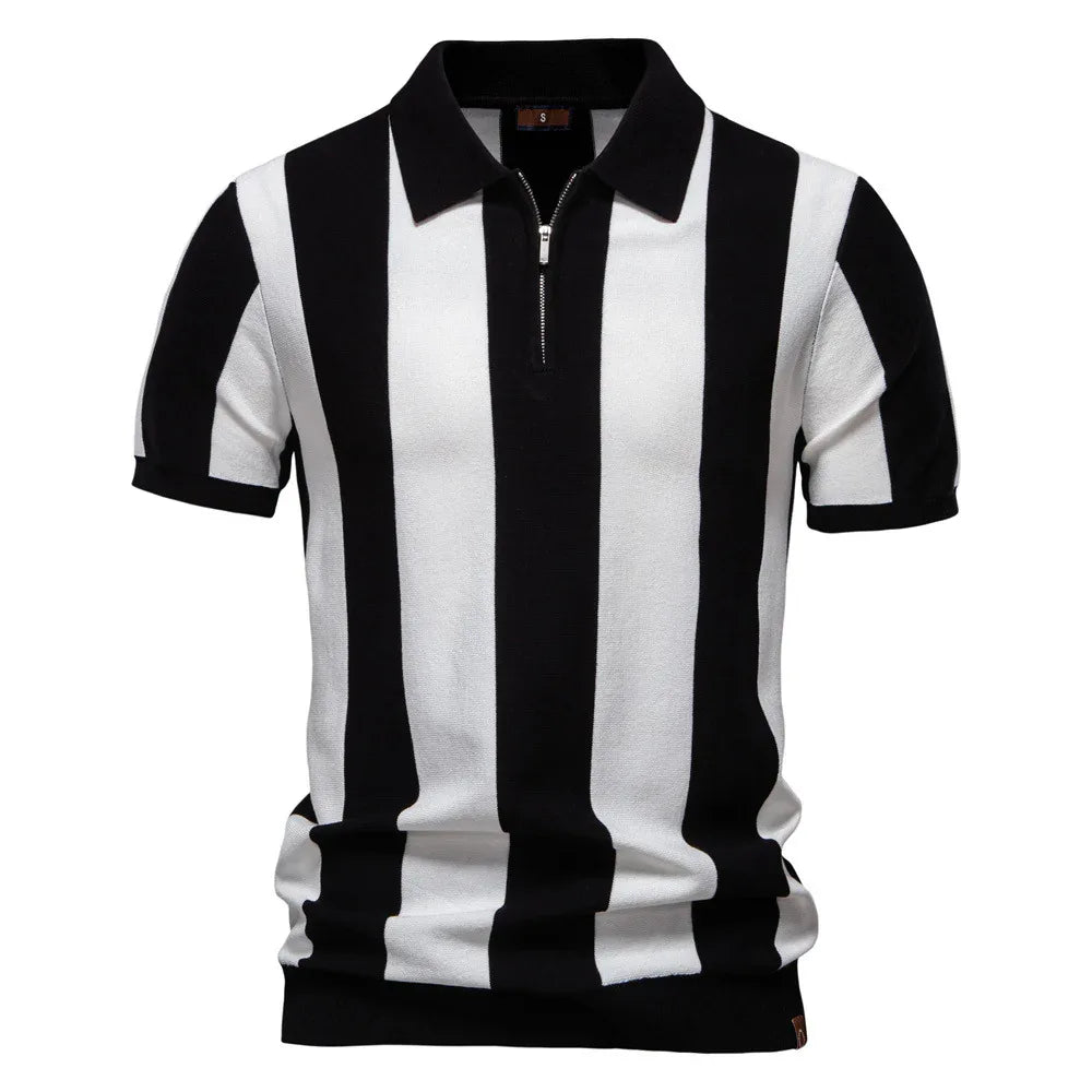 Polo à revers et manches courtes pour hommes