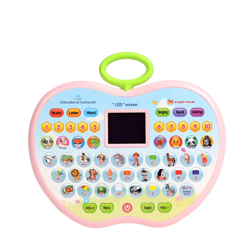 Jouet d'apprentissage pour enfants avec tablette LED intelligente pour l'éducation précoce