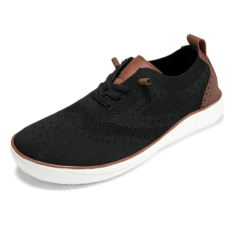 Chaussures pour hommes en tissu maillé élargi et respirant