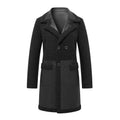 Manteau en Cuir Élégant et Chaud pour Femme