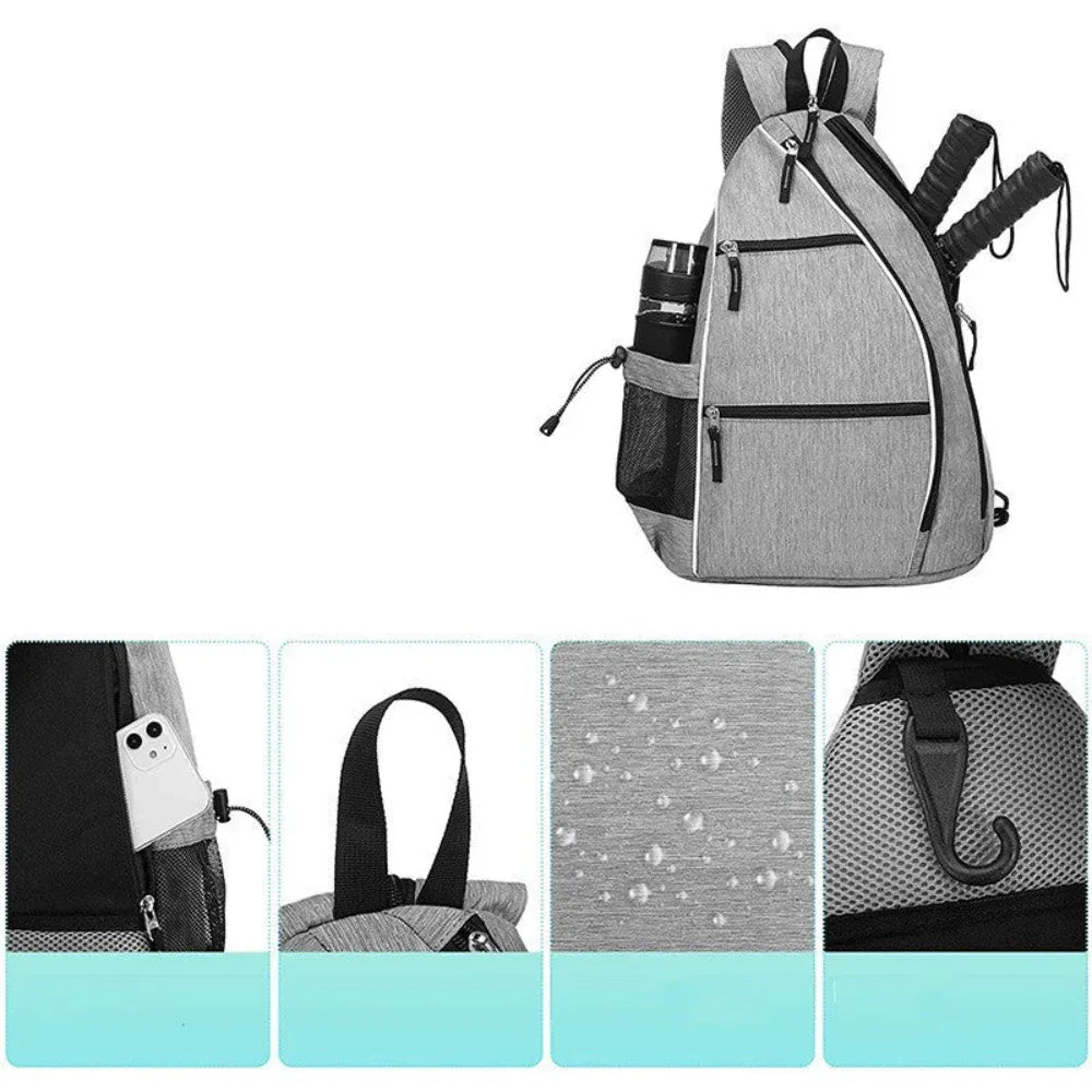 Sac à dos multifonctionnel Sac de raquettes de tennis pour hommes et femmes
