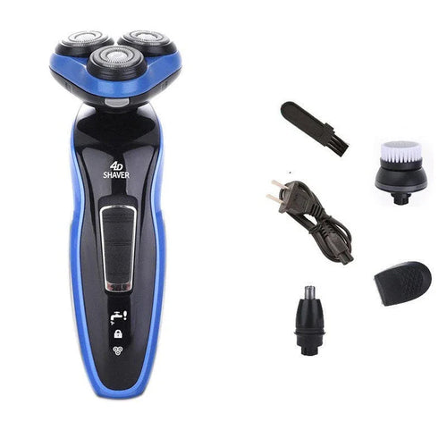 4 In 1 Electric Shaver Triple Blade Razor Men Clipper Rechargeable Trimmer