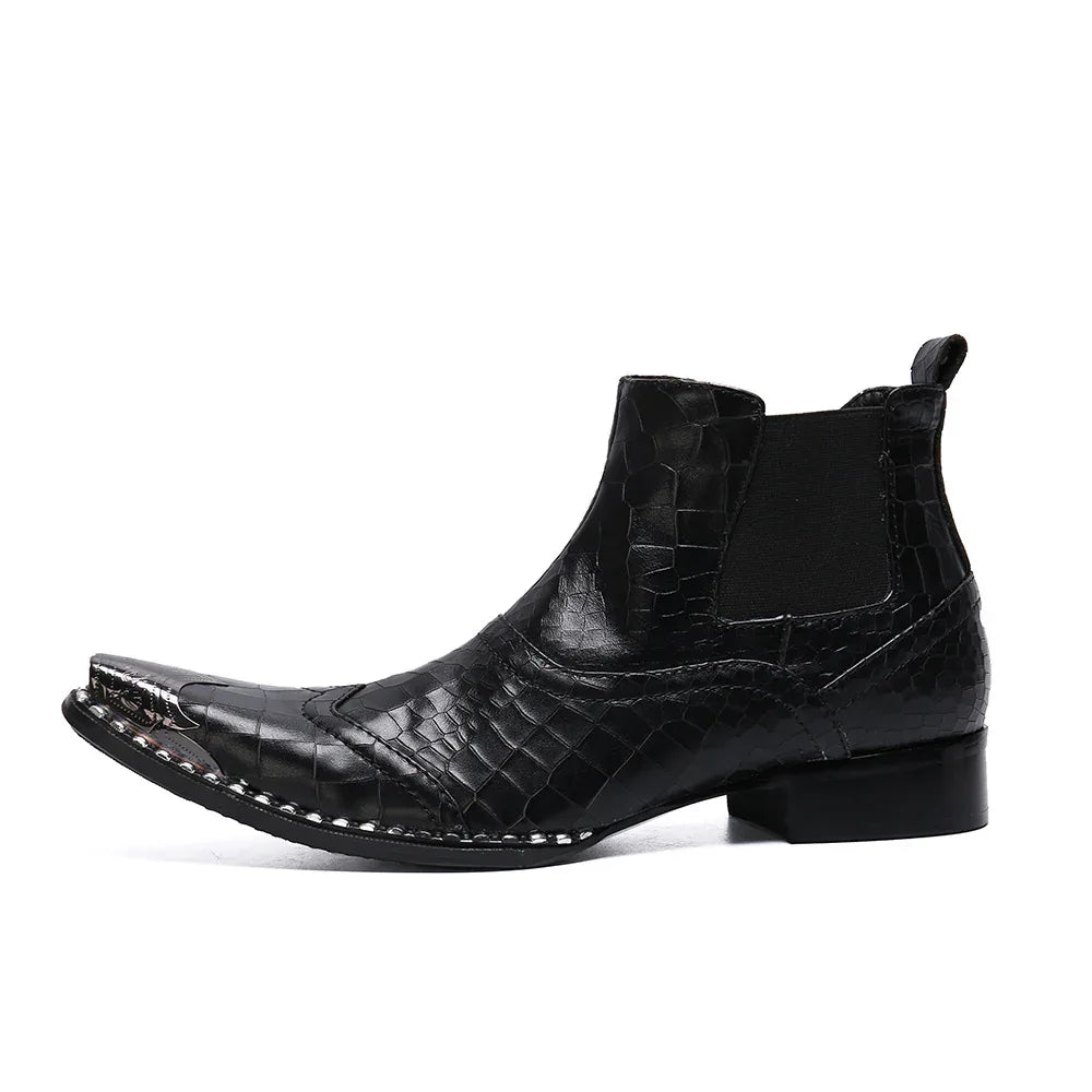 Herren Britische High-Top-Schuhe Sommer Atmungsaktive Chelsea Boots