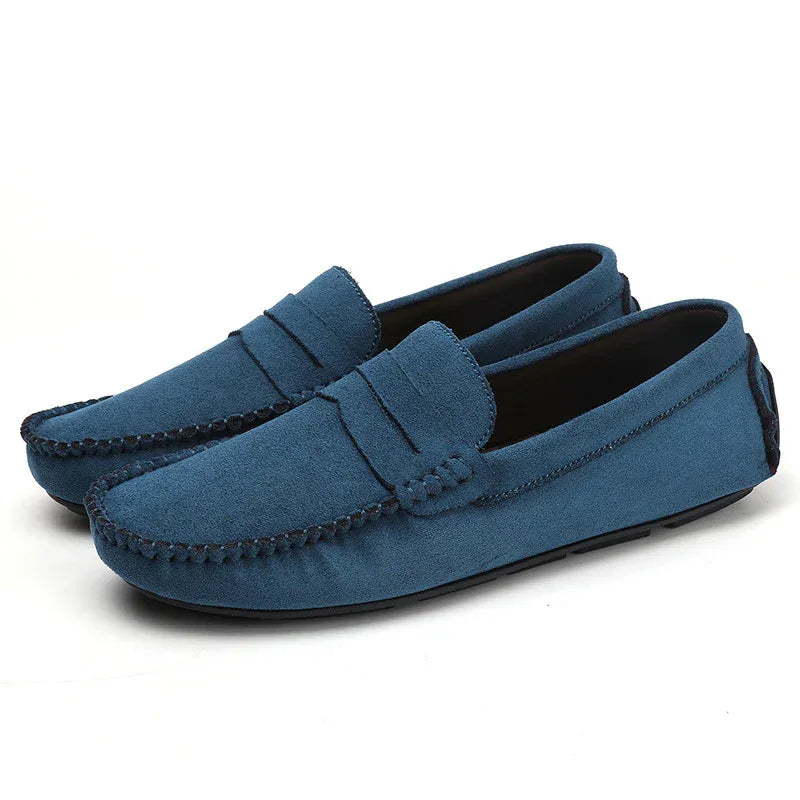 Chaussures pour hommes Mocassins en cuir respirants à enfiler