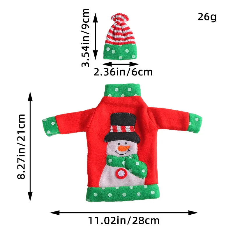 Décorations de Noël Simples et Tendances pour Bouteilles