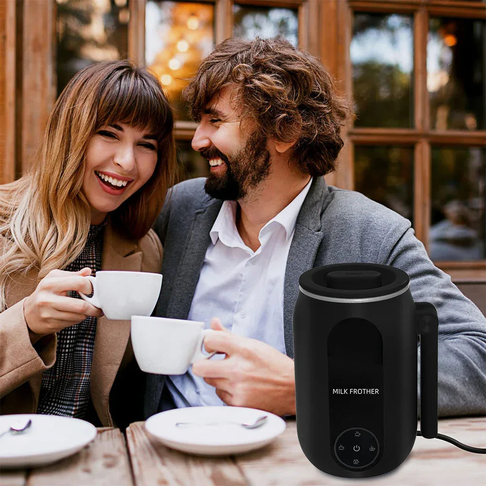 Mousseur à lait électrique automatique chaud et froid pour usage domestique