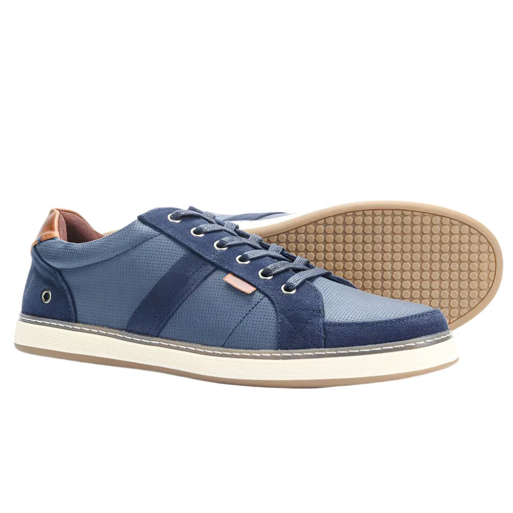 Herren Leder Sneaker Freizeitschuhe