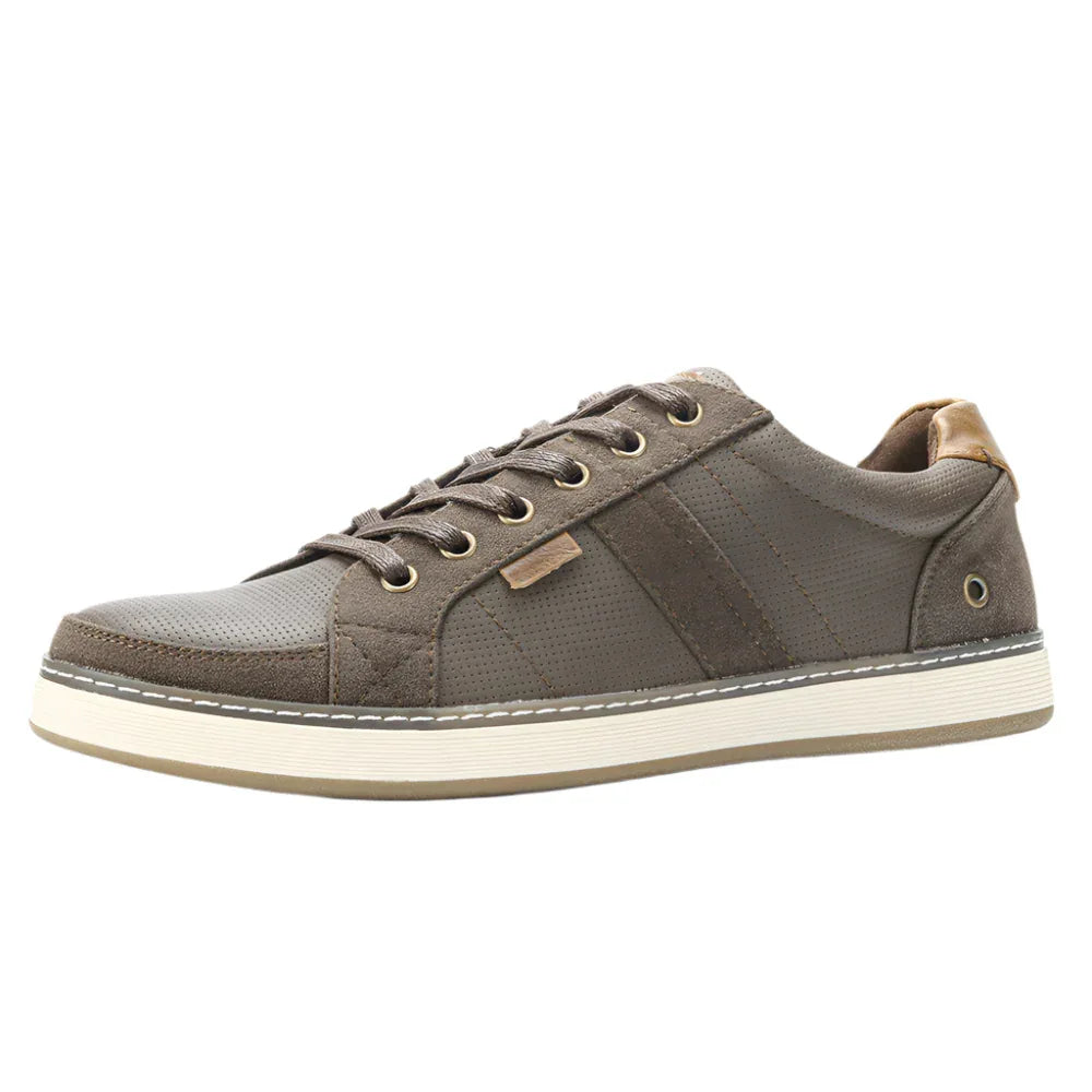 Herren Leder Sneaker Freizeitschuhe