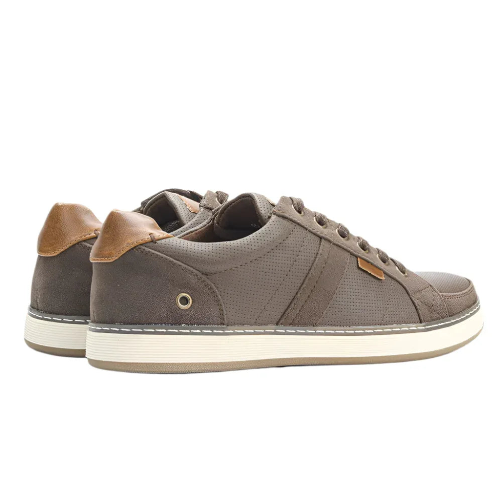 Herren Leder Sneaker Freizeitschuhe