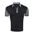 Fashion Herren Kurzarm Polohemd mit Knöpfen