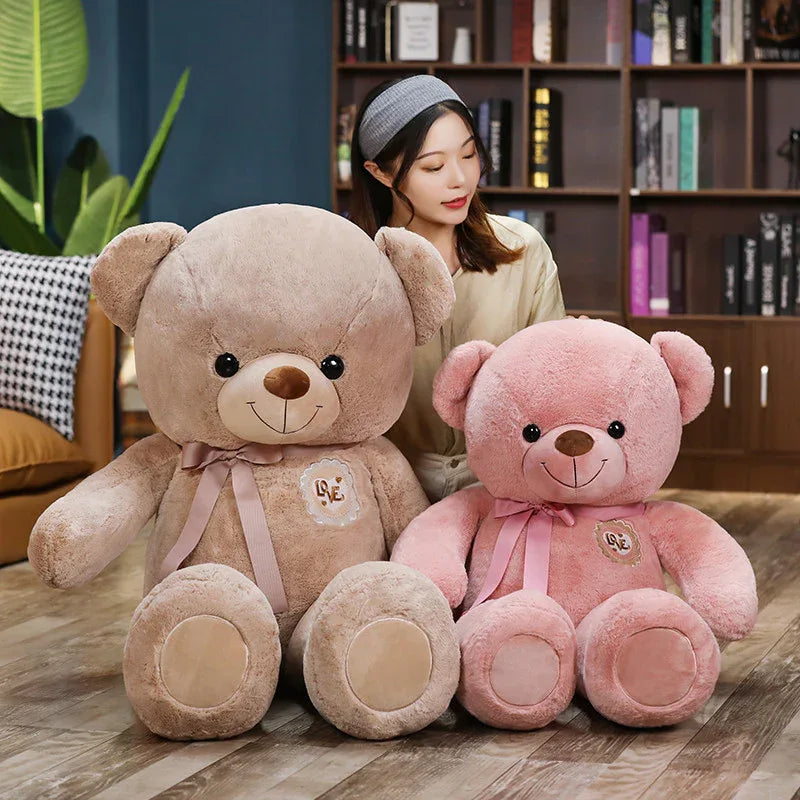 Grande Peluche Ours en Teddy Géante Câline Confortable