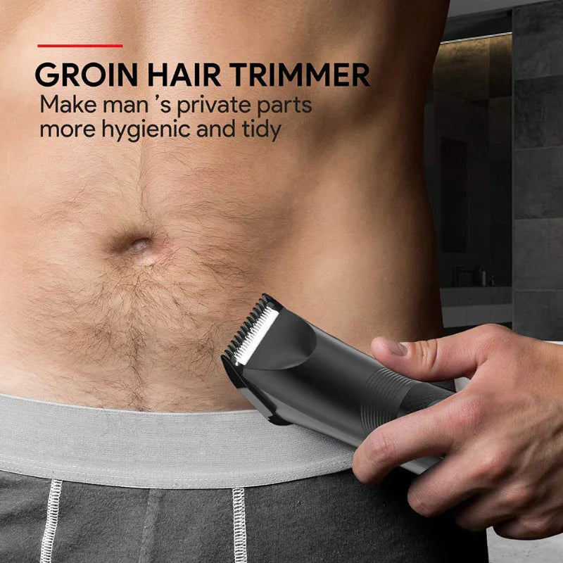 Vielseitiger wasserdichter elektrischer Trimmer/Rasierer für den Intimbereich und Bart