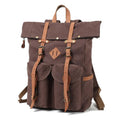 Sac à Dos de Voyage Rétro en Toile Cirée Imperméable
