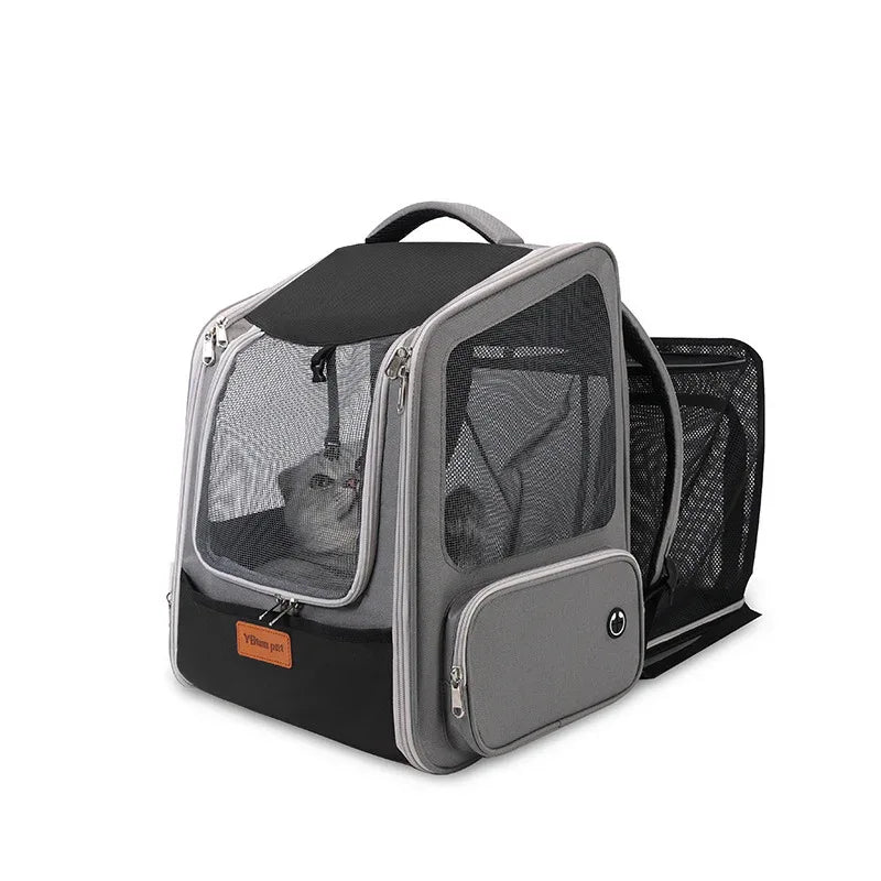 Erweiterbarer Atmungsaktiver Bequemer Hunde Katzen Haustier Rucksack