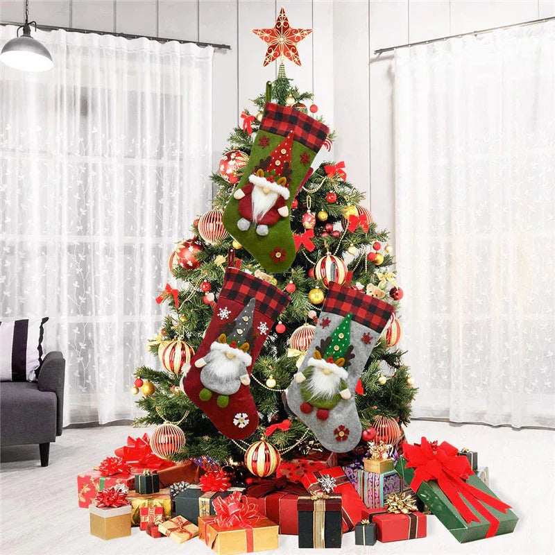 Chaussette de Noël Décorative à Suspendre pour Cadeaux