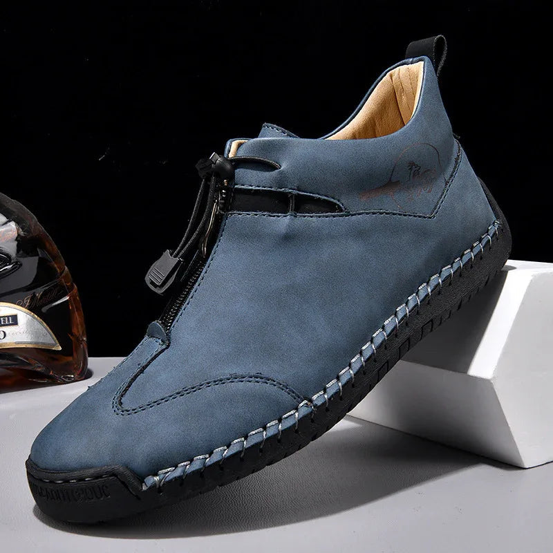 Chaussures en cuir décontractées légères et confortables pour hommes