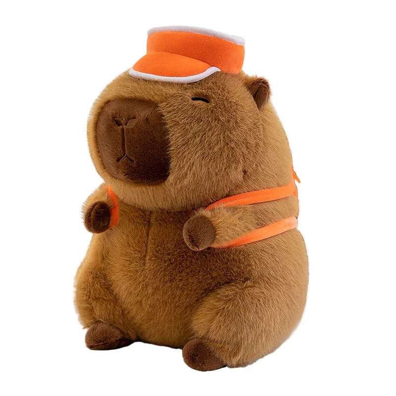Sacoche de poupée Capybara Sac à dos de basket-ball Jouets en peluche