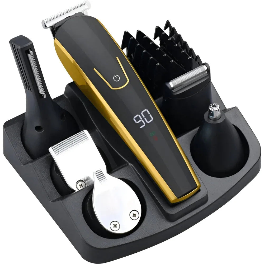 Tondeuse électrique Rasoir Coupe-bordure Nez Barbe Corps Tous en Un Kit de Toilettage