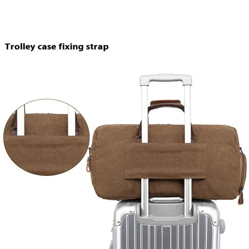 Sac à bandoulière de voyage grande capacité pour homme