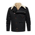 Veste de travail épaisse avec plusieurs poches Vêtement d'extérieur chaud pour homme automne et hiver