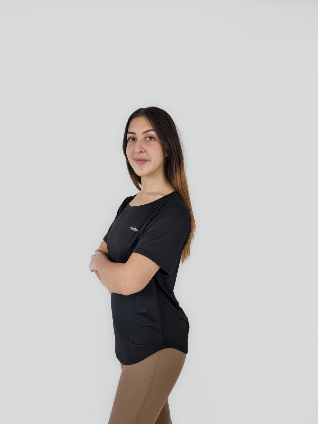 MISS ON ROUNDED T-shirt