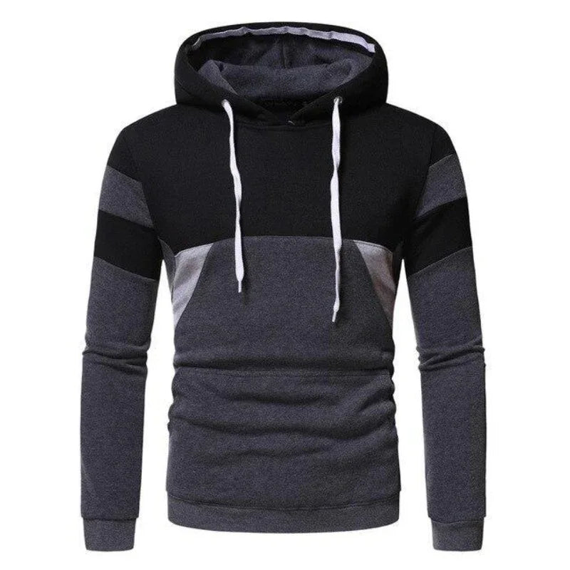 Herren-Kapuzenpullover mit Farbmischung und lockerer Passform