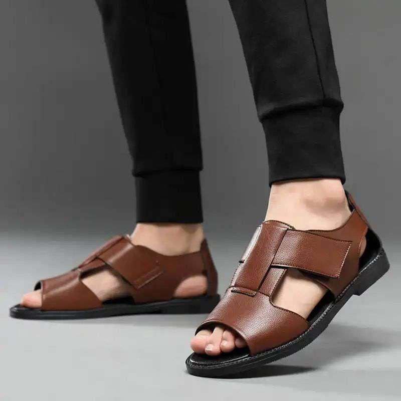 Lässige Sandalen Atmungsaktive weiche Strandschuhe für Herren Römerschuhe