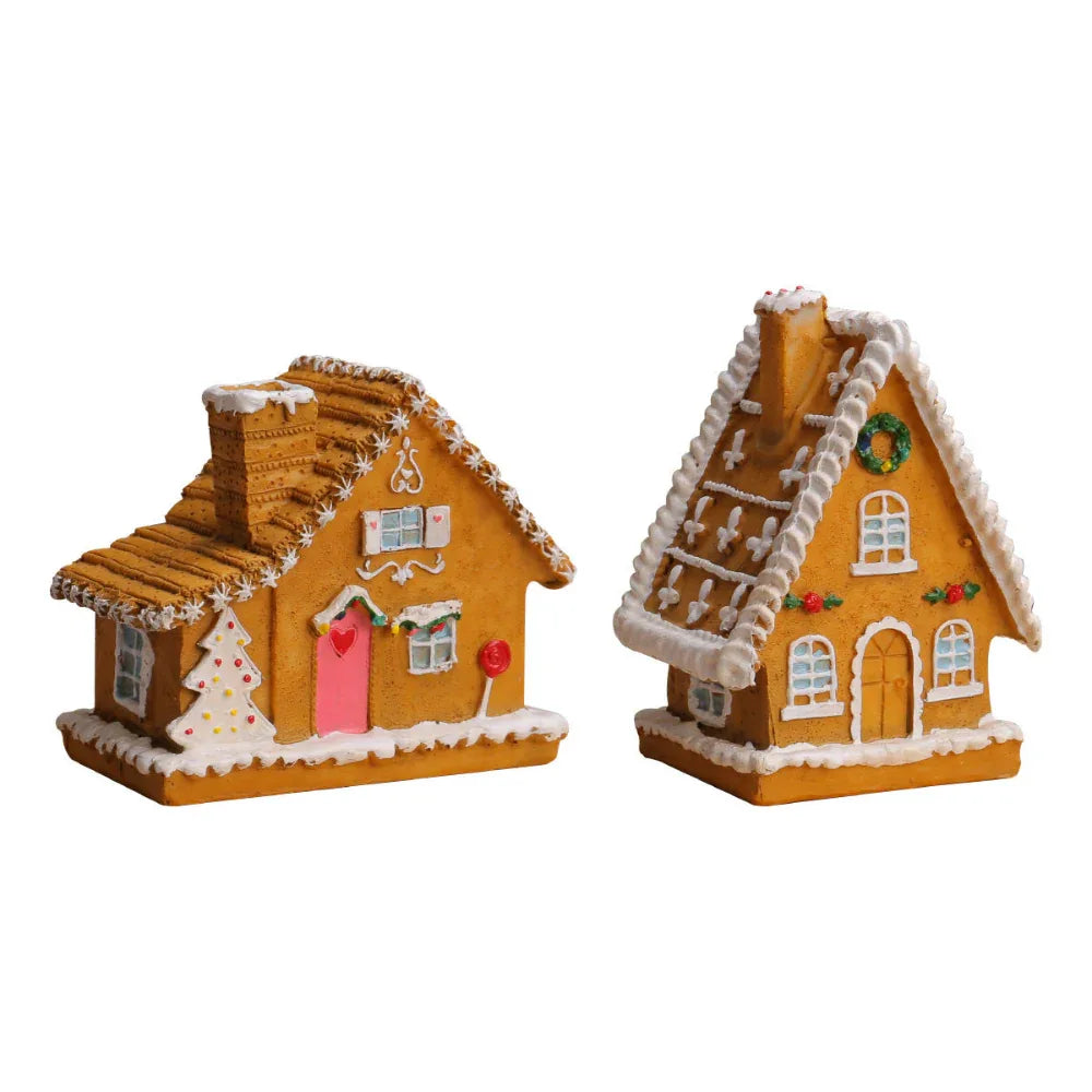 Petite maison de Noël Micro Paysage Lumineux Décorations de maison Ornements
