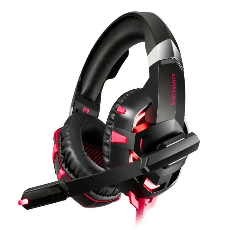 Casque de jeu filaire lumineux K2PRO pour ordinateur PC portable Ps4 Xbox One Nintendo Switch