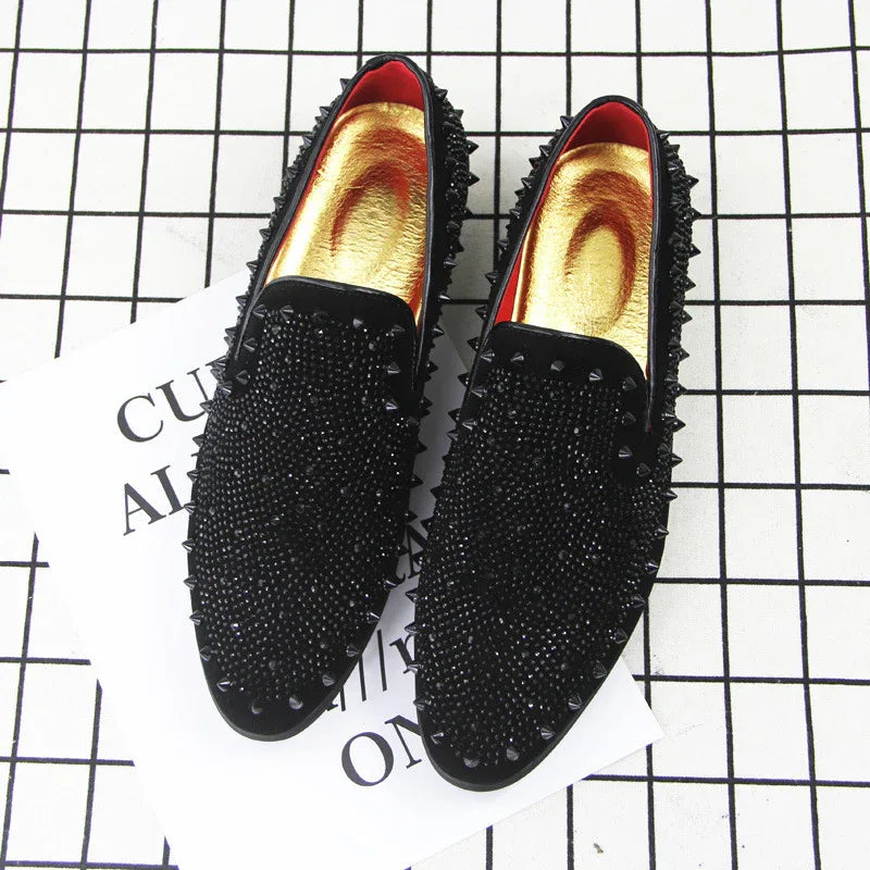 Leder-Slipper für Herren