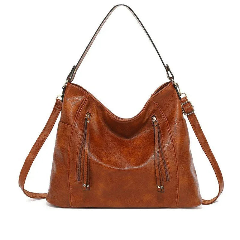 Sac à main en cuir élégant et tendance avec bandoulière détachable