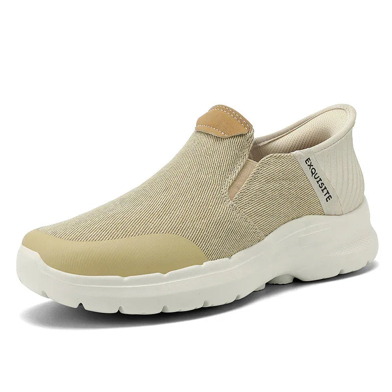 Mocassins en toile décontractés grande taille pour hommes