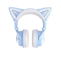 Niedliches kabelloses Gaming-Headset für Mädchen mit Katzenohren und leuchtenden LED-Lichtern