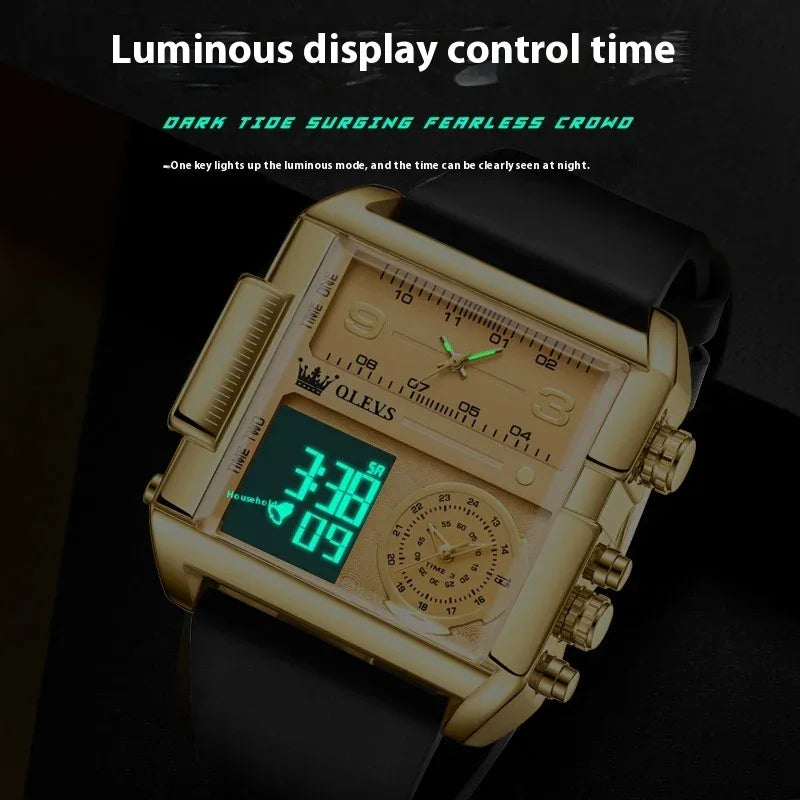 Montre électronique multifonctionnelle à mouvement à quartz pour le sport