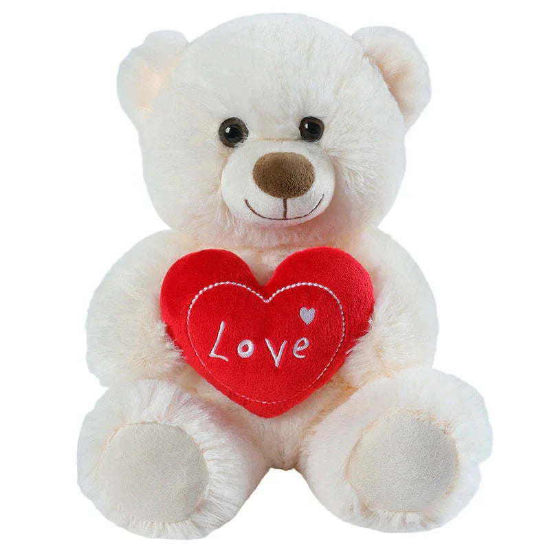 Mignon ours en peluche chiot en peluche avec cœur