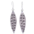 Boucles d'oreilles rétro bohémiennes en forme de feuille