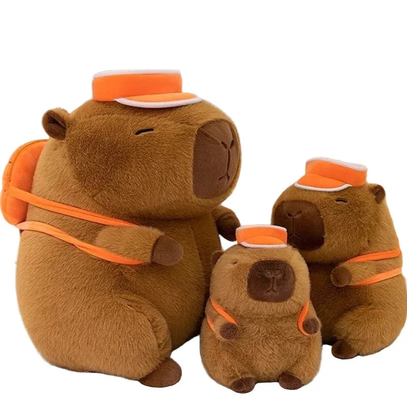 Sacoche de poupée Capybara Sac à dos de basket-ball Jouets en peluche