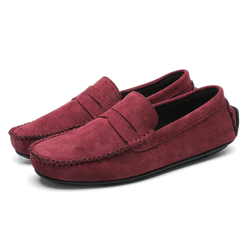 Chaussures pour hommes Mocassins en cuir respirants à enfiler
