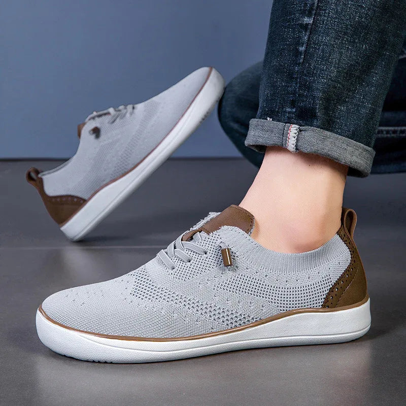 Chaussures pour hommes en tissu maillé élargi et respirant