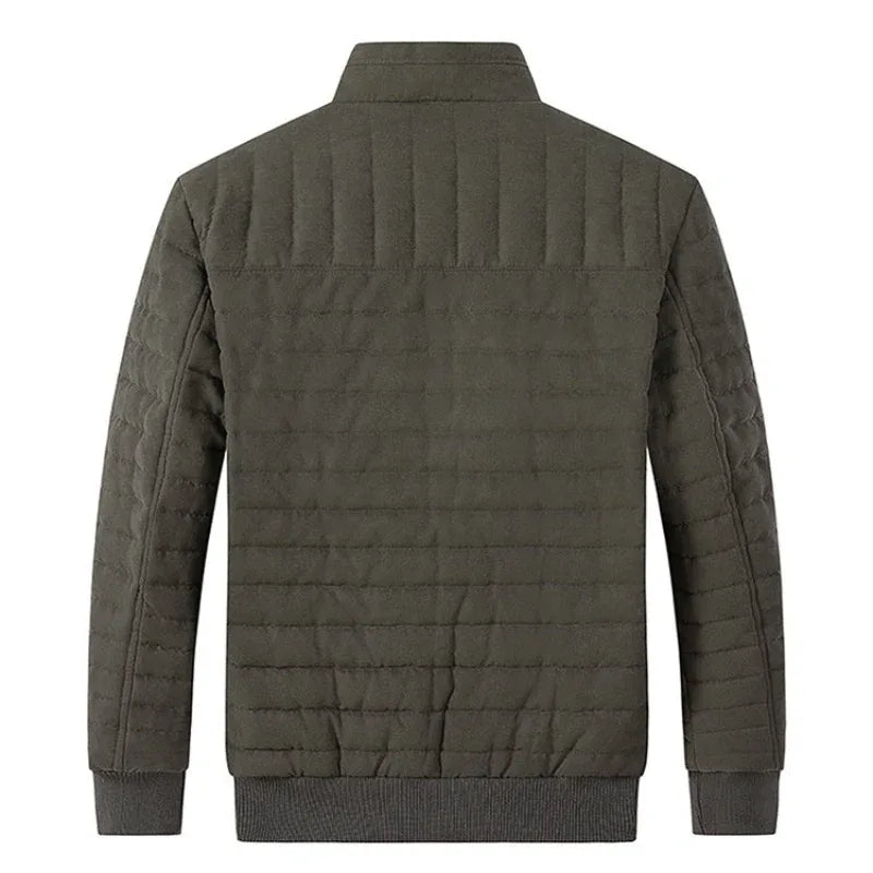 Veste matelassée en coton pour homme à col montant