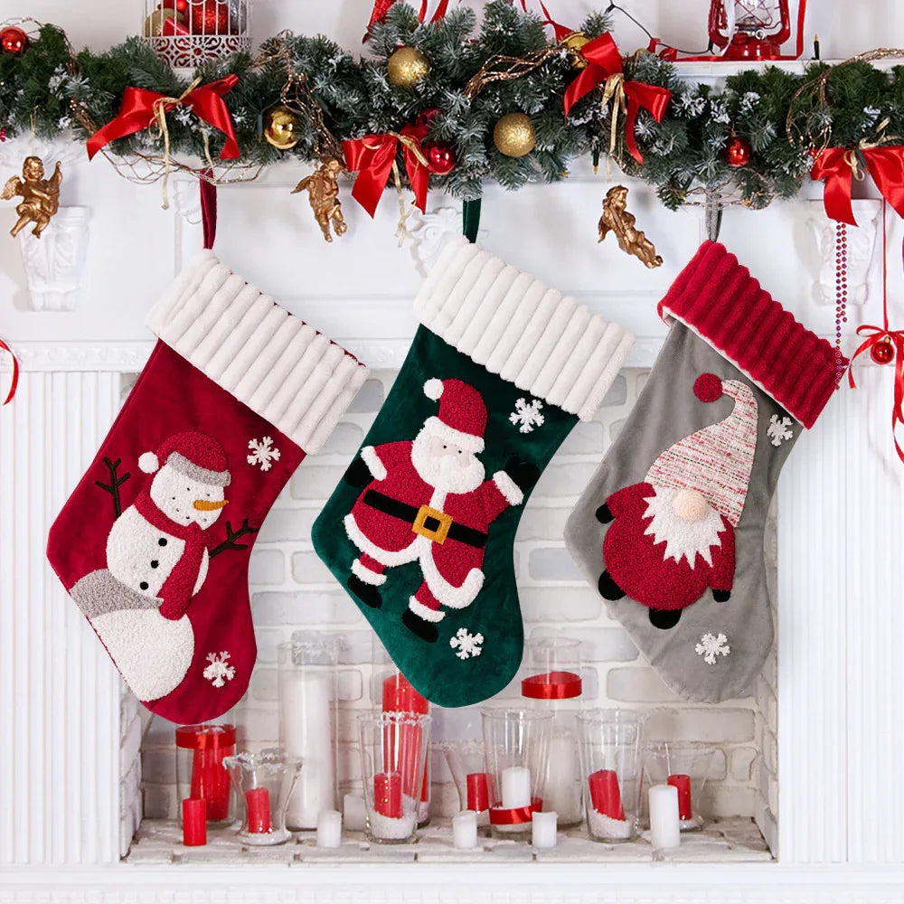 Décorations de Noël Chaussettes Sacs cadeaux