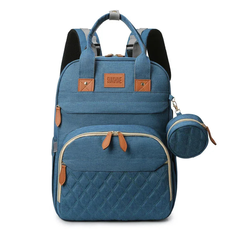 Sac à langer multifonction, voyage, imperméable, garçons/filles, unisexe, sac à dos portable faisant office de lit bébé