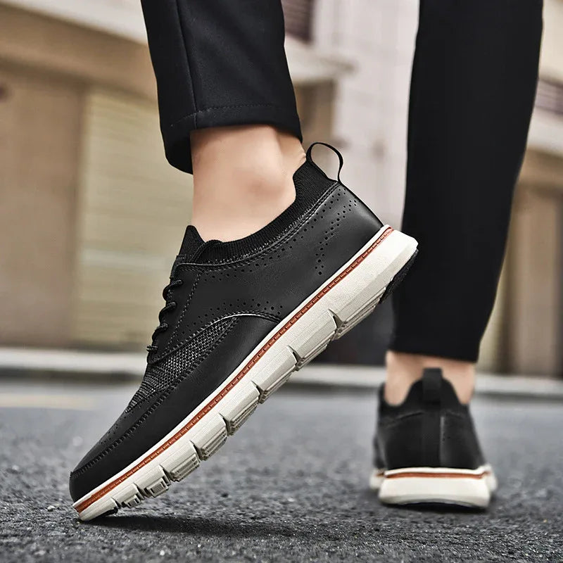 Chaussures Décontractées pour Hommes en Similicuir, Style Britannique