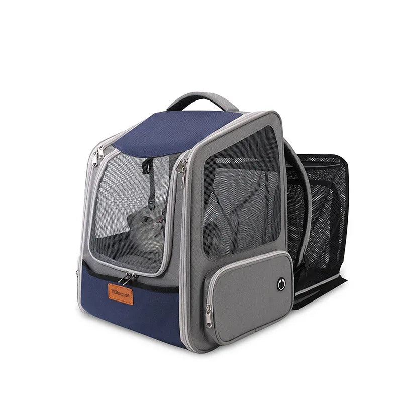 Erweiterbarer Atmungsaktiver Bequemer Hunde Katzen Haustier Rucksack