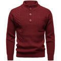 Pull col montant Henry en maille britannique pour homme