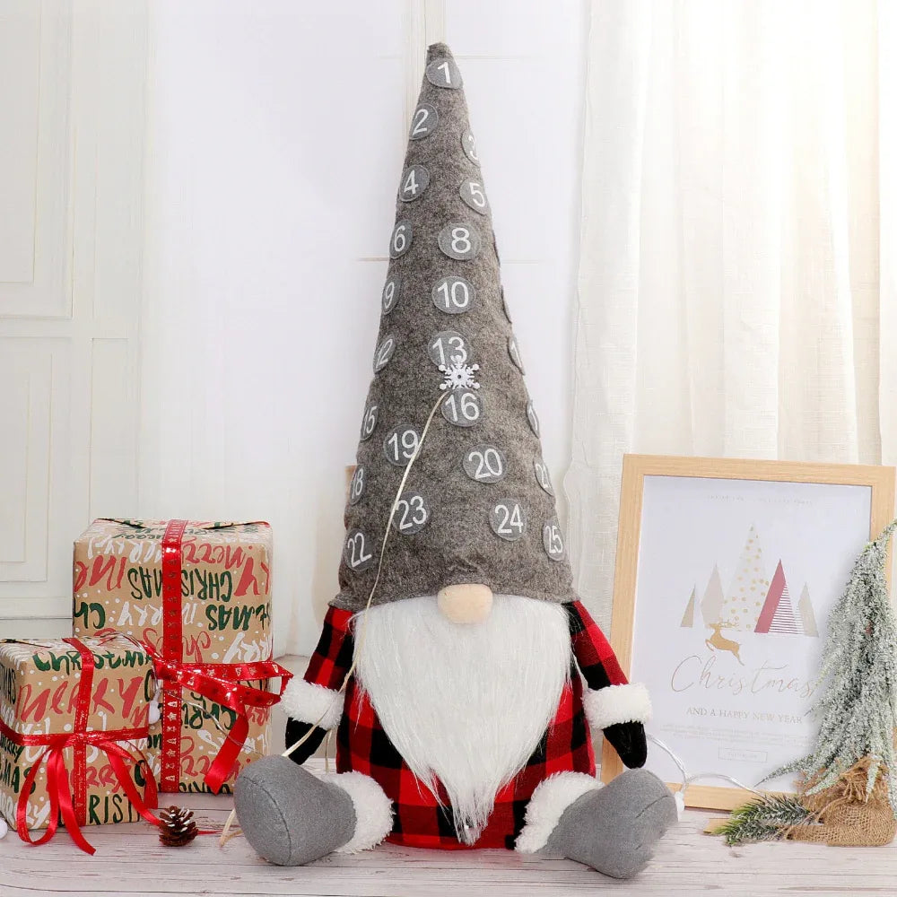 Accessoires de décoration de Noël pour poupée Père Noël