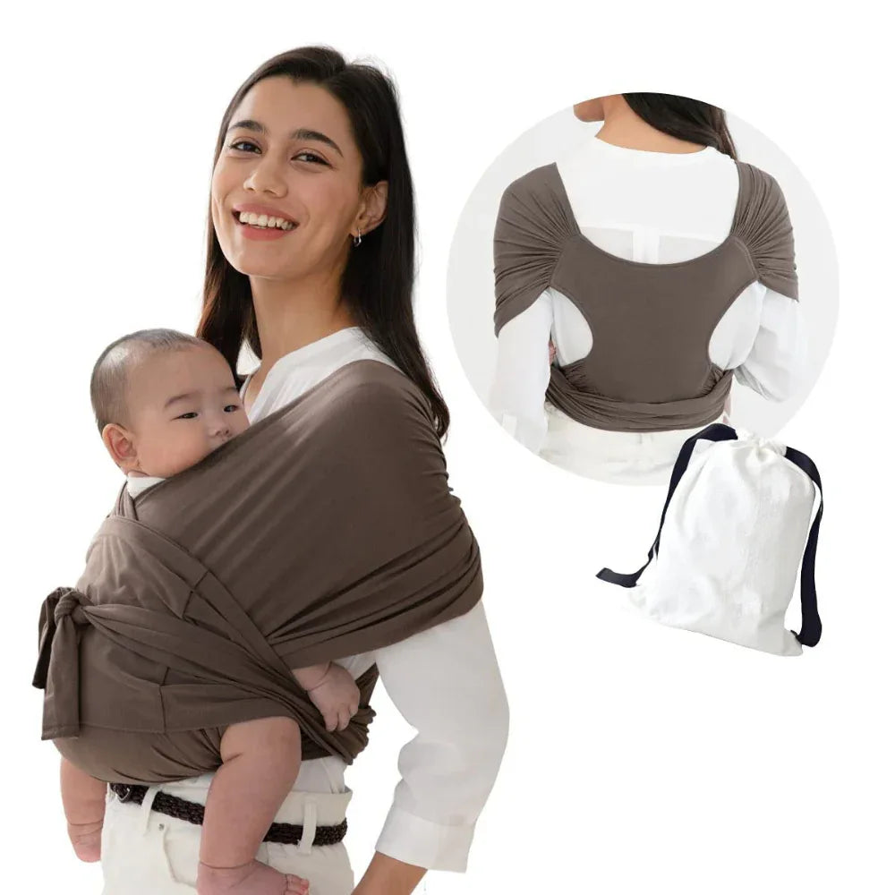Écharpe de portage simple en coton croisé pour bébé - Type X - Porte-bébé pour nouveau-né